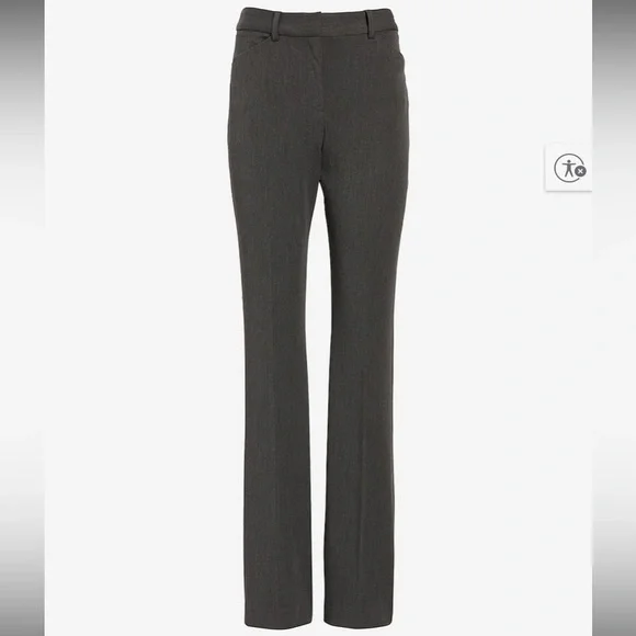 Express Editor Gray Flare Pants - Picture 4 of 9